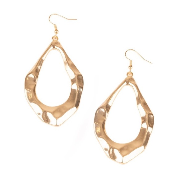 paparazzi Jewelry - 4 for $20 💛 Gold Hammered Dangle Earrings